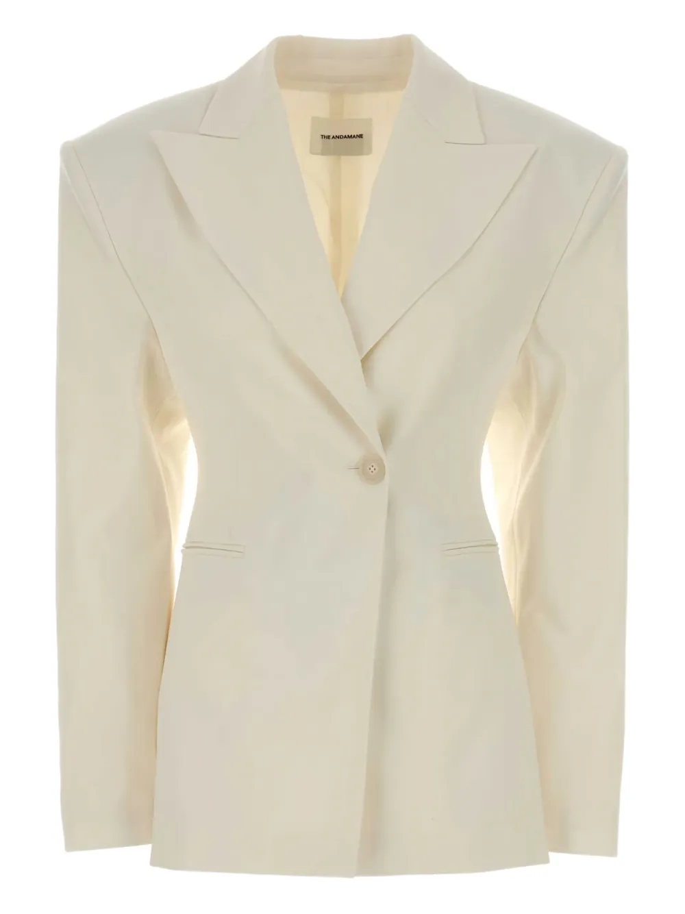 Блейзер с объемными плечами THE ANDAMANE, нейтральный
Блейзер с объемными плечами THE ANDAMANE, нейтральный