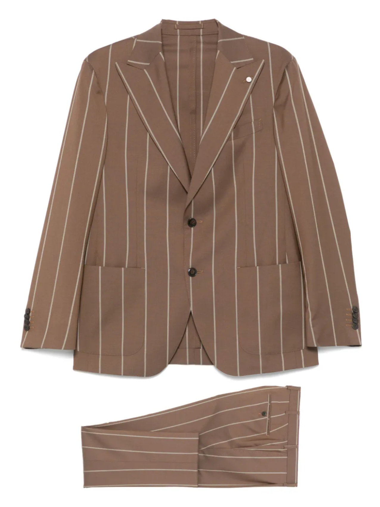 Костюм в тонкую полоску LUIGI BIANCHI MANTOVA, коричневый
Костюм в тонкую полоску LUIGI BIANCHI MANTOVA, коричневый