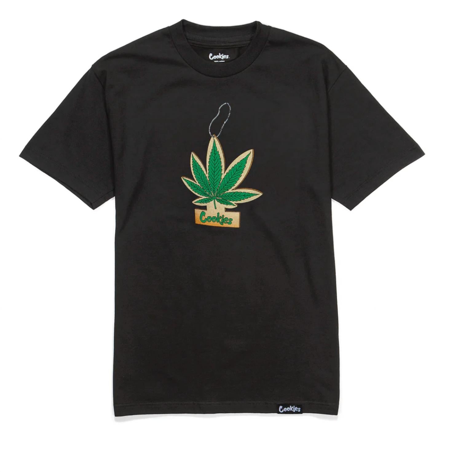 Мужская свежая футболка черного цвета Cookies 
Мужская свежая футболка черного цвета Cookies