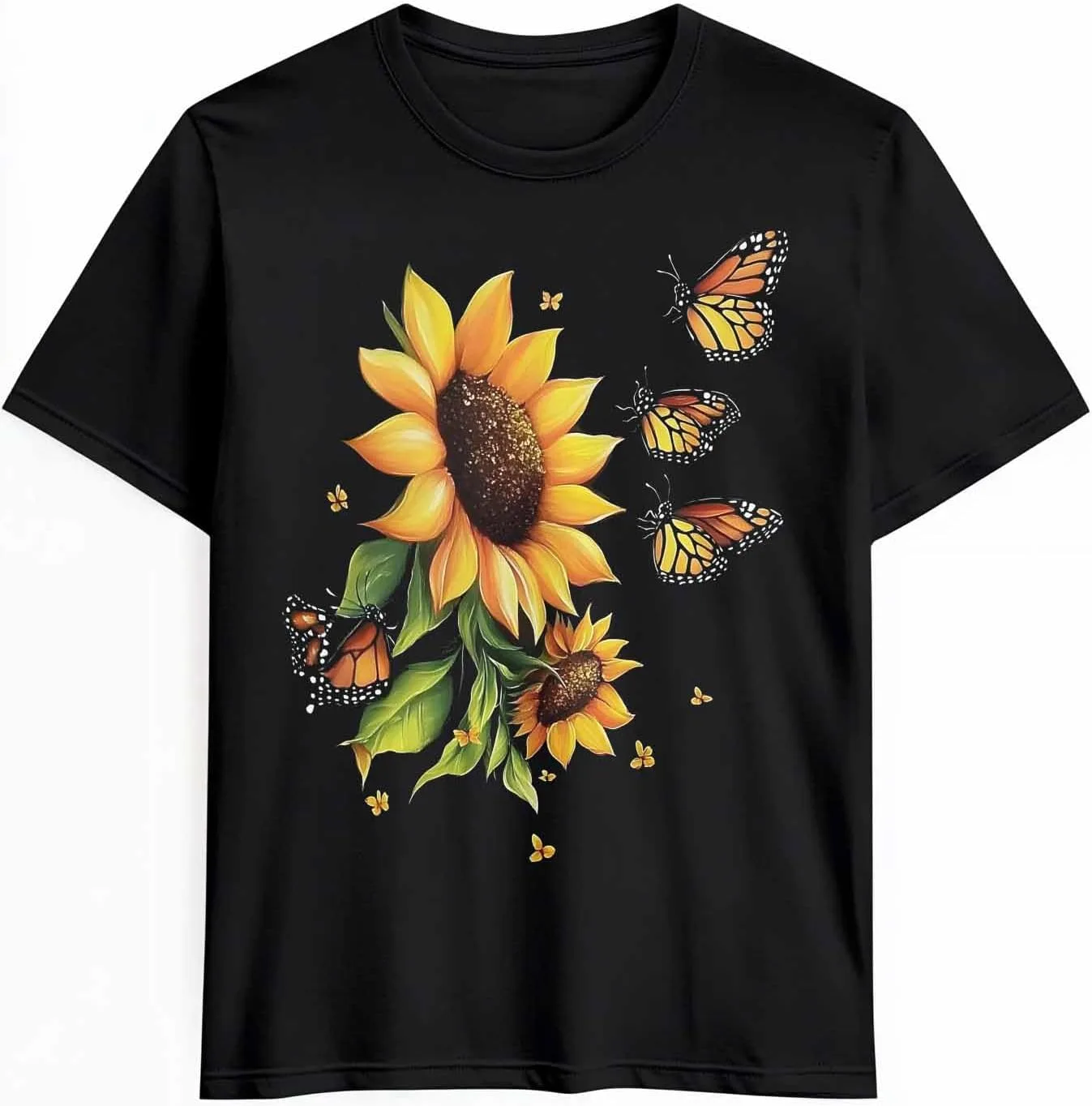 Мужская футболка с принтом бабочки и подсолнуха CosyBright
Мужская футболка с принтом бабочки и подсолнуха CosyBright
