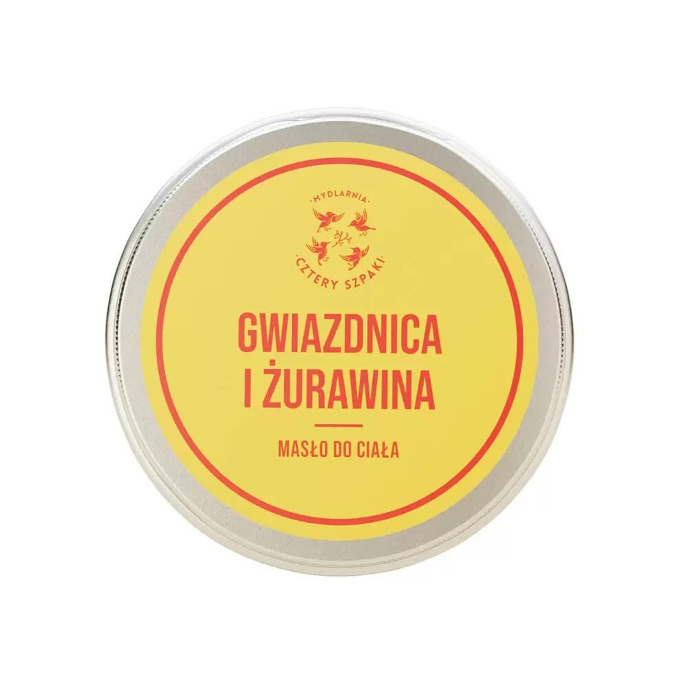 Четыре скворца, Масло для тела, звездчатка и клюква, 150 мл Cztery Szpaki
Четыре скворца, Масло для тела, звездчатка и клюква, 150 мл Cztery Szpaki
