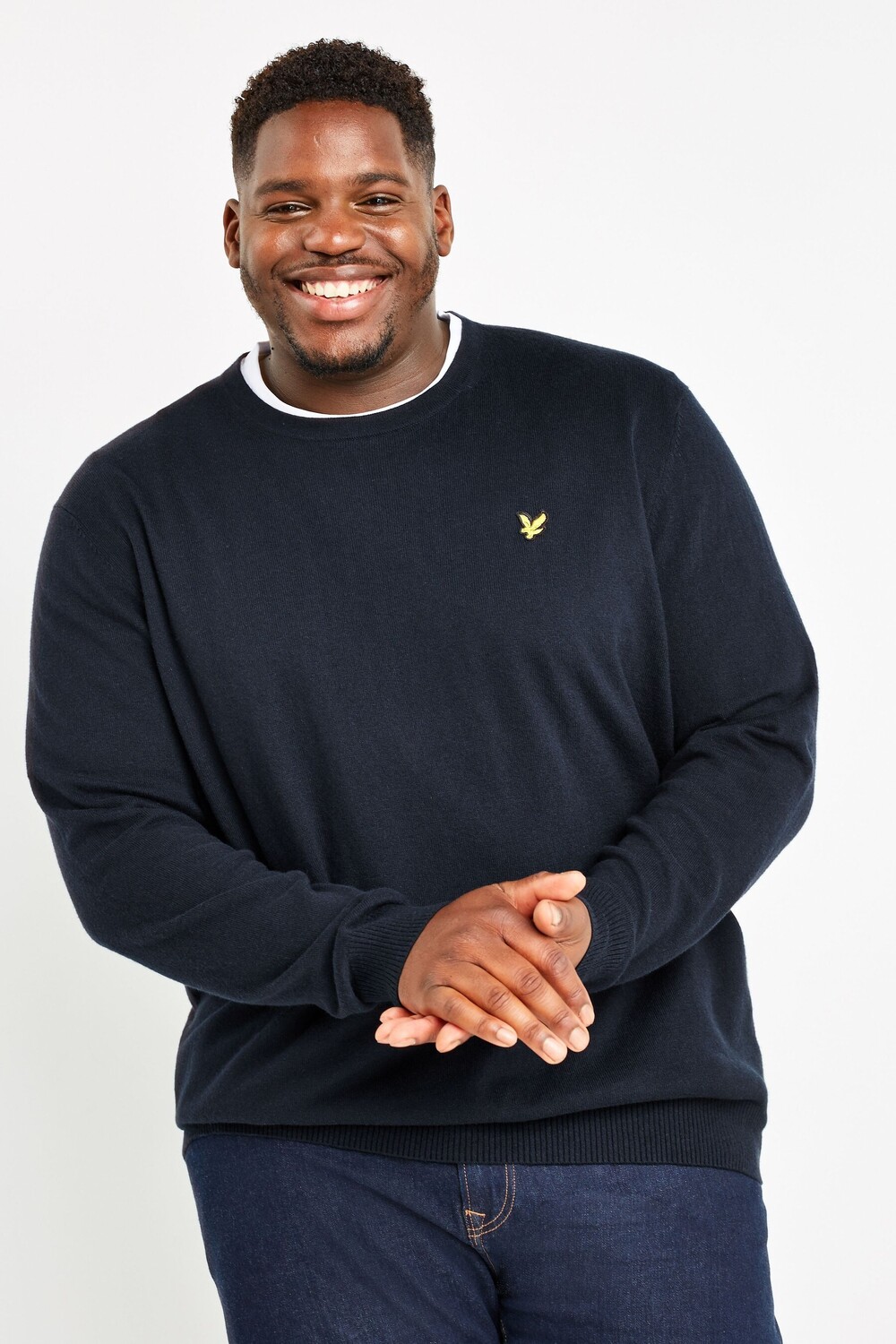 Свитер Plus с круглым вырезом из хлопка и шерсти мериноса Lyle & Scott, синий
Свитер Plus с круглым вырезом из хлопка и шерсти мериноса Lyle & Scott, синий