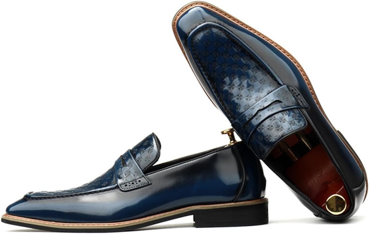 Мужские лоферы Santimon из натуральной кожи без шнурков - дизайнерские классические туфли с текстурированной клетчатой передней частью - стильные пенни-лоферы для работы, свадьбы и официальных мероприятий, темно-синий
Мужские лоферы Santimon из натуральной кожи без шнурков - дизайнерские классические туфли с текстурированной клетчатой передней частью - стильные пенни-лоферы для работы, свадьбы и официальных мероприятий, темно-синий