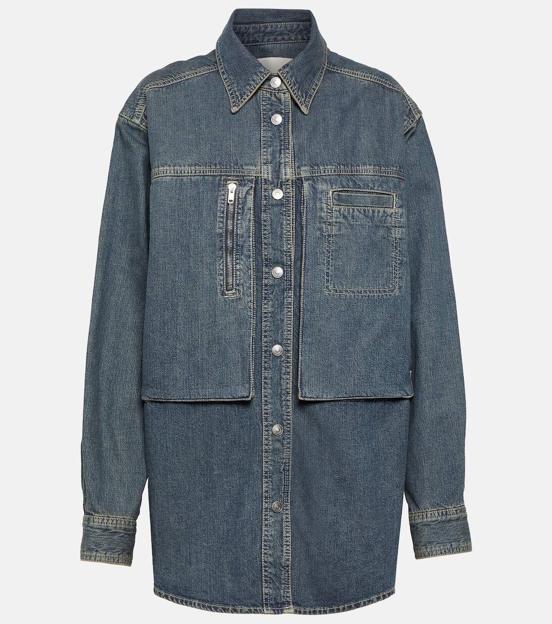 Жемчужная джинсовая куртка Isabel Marant, синий
Жемчужная джинсовая куртка Isabel Marant, синий