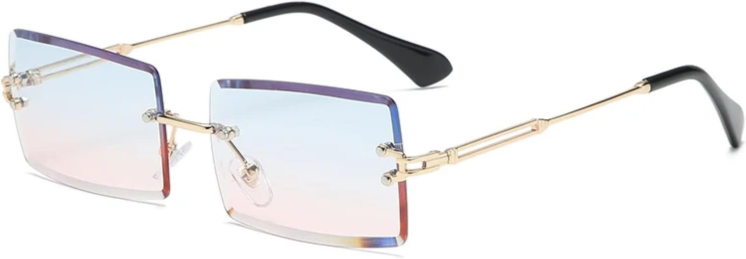 Солнцезащитные очки с защитой от УФ-излучения UV400 | Безободковые, из сплава, с градиентными черными линзами | Для женщин и мужчин, для занятий спортом на открытом воздухе и вождения DSVIGF, Blue Pink
Солнцезащитные очки с защитой от УФ-излучения UV400 | Безободковые, из сплава, с градиентными черными линзами | Для женщин и мужчин, для занятий спортом на открытом воздухе и вождения DSVIGF, Blue Pink