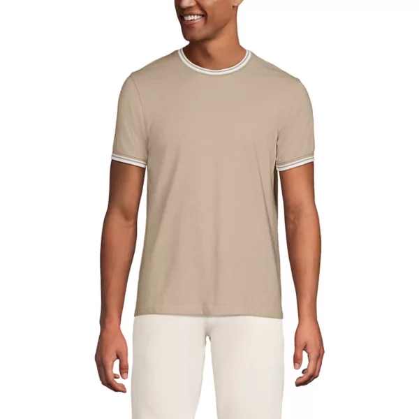 Мужская футболка с коротким рукавом из мягкого пике Lands' End, цвет desert tan birdeye 
Мужская футболка с коротким рукавом из мягкого пике Lands' End, цвет desert tan birdeye