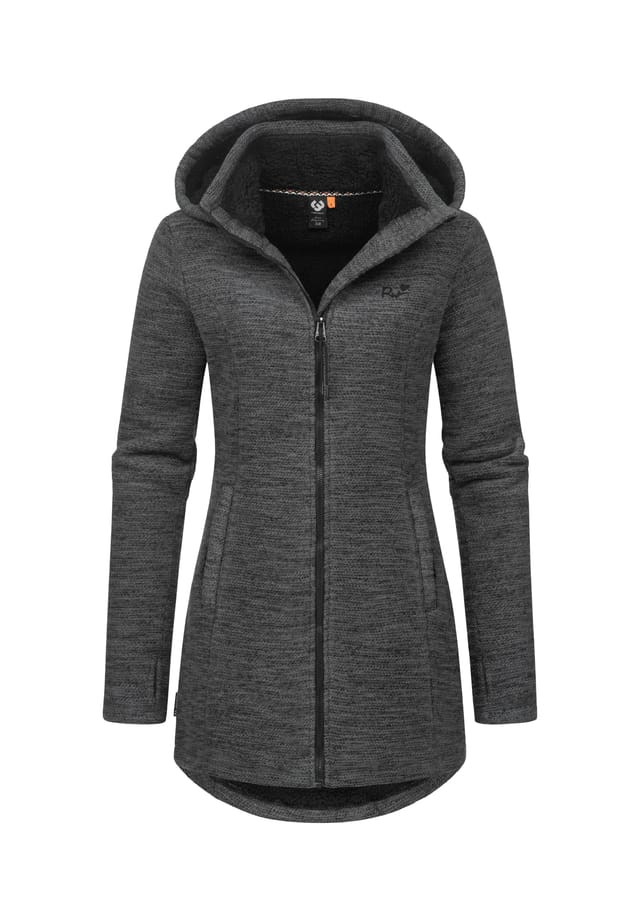 Длинный кардиган лейша меланж Ragwear, серый 
Длинный кардиган лейша меланж Ragwear, серый