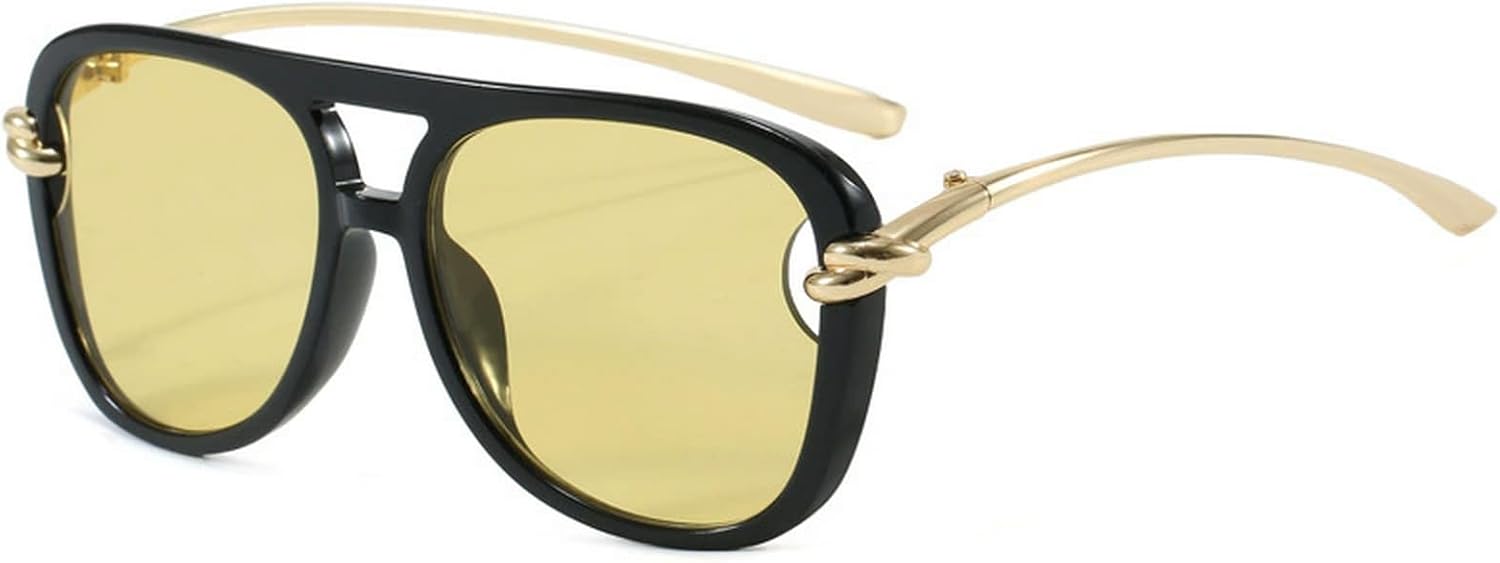 Модные солнцезащитные очки-пилот COTIA для женщин и мужчин, с двойной оправой, квадратной формой, винтажным дизайном, металлическим каркасом, для активного отдыха и путешествий, Black Yellow
Модные солнцезащитные очки-пилот COTIA для женщин и мужчин, с двойной оправой, квадратной формой, винтажным дизайном, металлическим каркасом, для активного отдыха и путешествий, Black Yellow