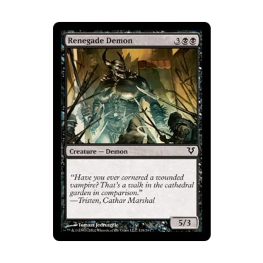 CCG Демон-отступник (клавиша C), MTG - Avacyn Restored
CCG Демон-отступник (клавиша C), MTG - Avacyn Restored