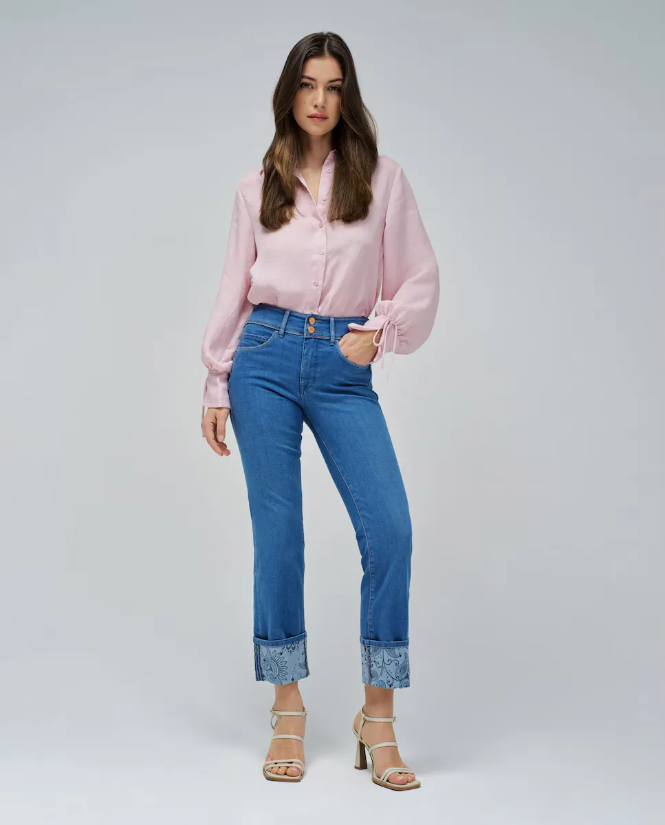 Джинсы женские Secret прямые с застежкой-молнией и напечатанным краем Salsa Jeans, синий
Джинсы женские Secret прямые с застежкой-молнией и напечатанным краем Salsa Jeans, синий