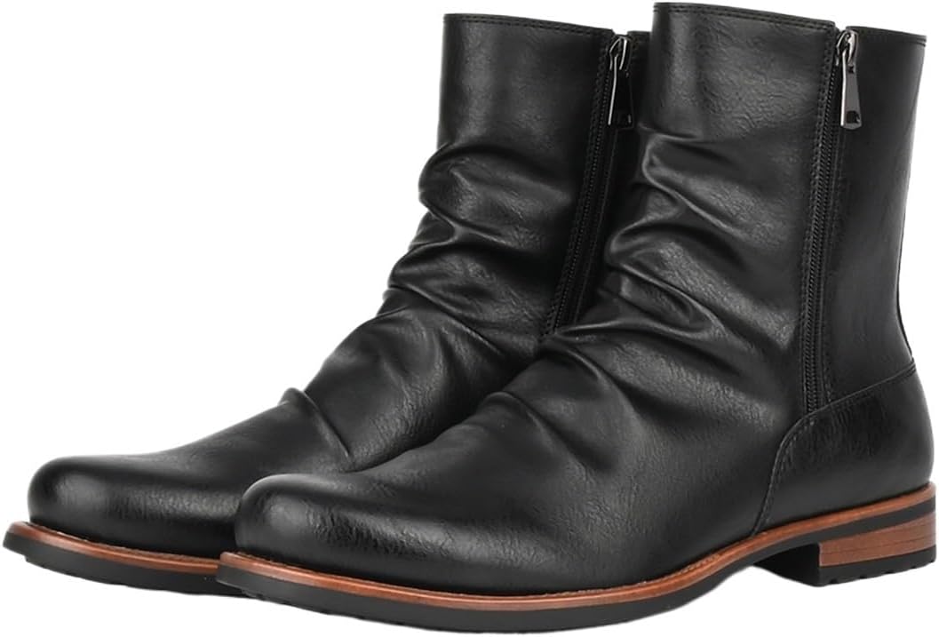 Мужские ботинки челси из кожи, для формальной одежды, без шнурков, водонепроницаемые и износостойкие, с боковыми молниями Zestrelax, черный
Мужские ботинки челси из кожи, для формальной одежды, без шнурков, водонепроницаемые и износостойкие, с боковыми молниями Zestrelax, черный