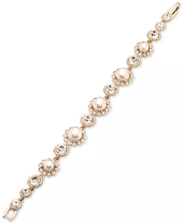 Браслет из золотистых звеньев с искусственным жемчугом и кристаллами Marchesa, gold
Браслет из золотистых звеньев с искусственным жемчугом и кристаллами Marchesa, gold