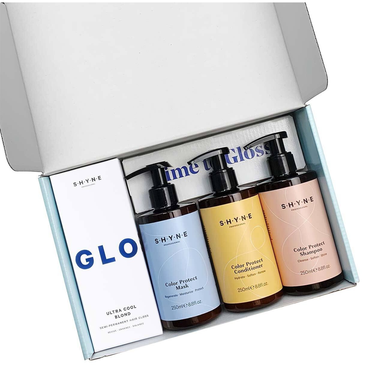 Краска для волос time to gloss set Shyne, ultra cool blond, количество 1 шт.
Краска для волос time to gloss set Shyne, ultra cool blond, количество 1 шт.