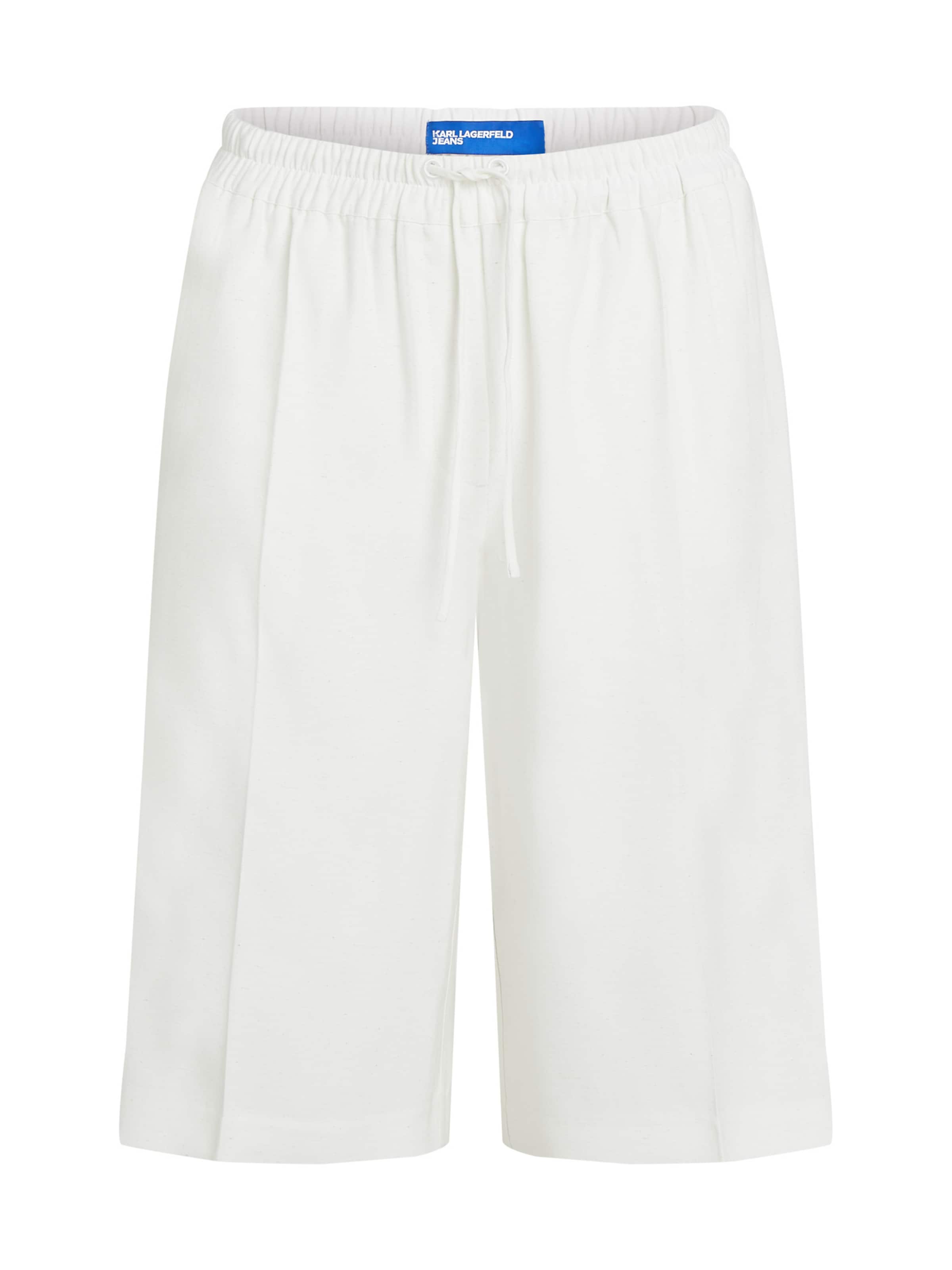 KARL LAGERFELD JEANS Шорты плиссе свободного кроя в белом цвете
KARL LAGERFELD JEANS Шорты плиссе свободного кроя в белом цвете