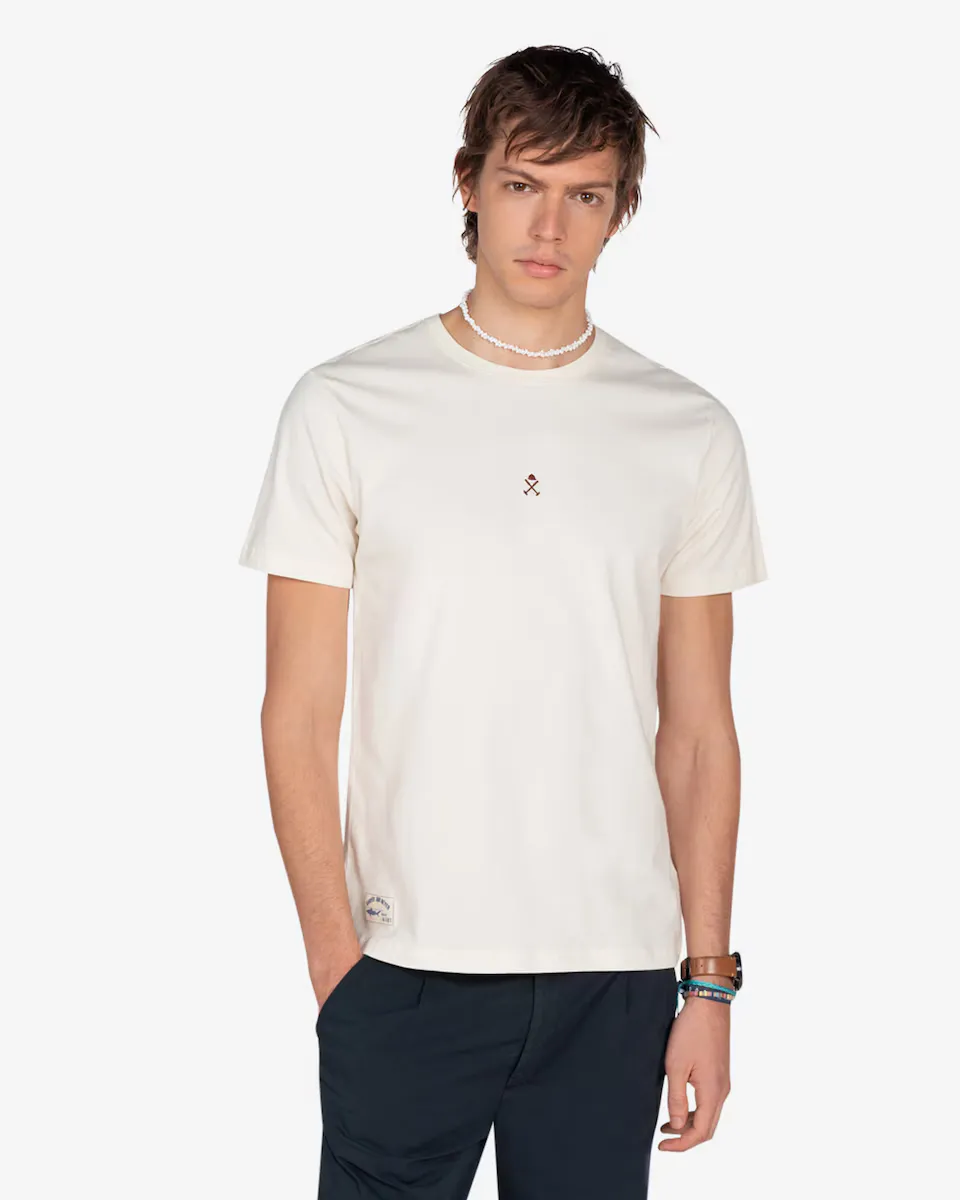 Мужская футболка с коротким рукавом и крупным принтом Harper & Neyer, белый 
Мужская футболка с коротким рукавом и крупным принтом Harper & Neyer, белый