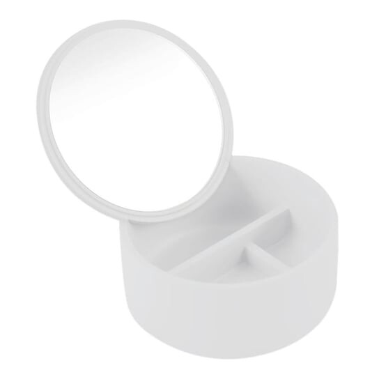 Зеркало косметическое, косметичка, футляр, пудреница 1467, inna, белый
Зеркало косметическое, косметичка, футляр, пудреница 1467, inna, белый