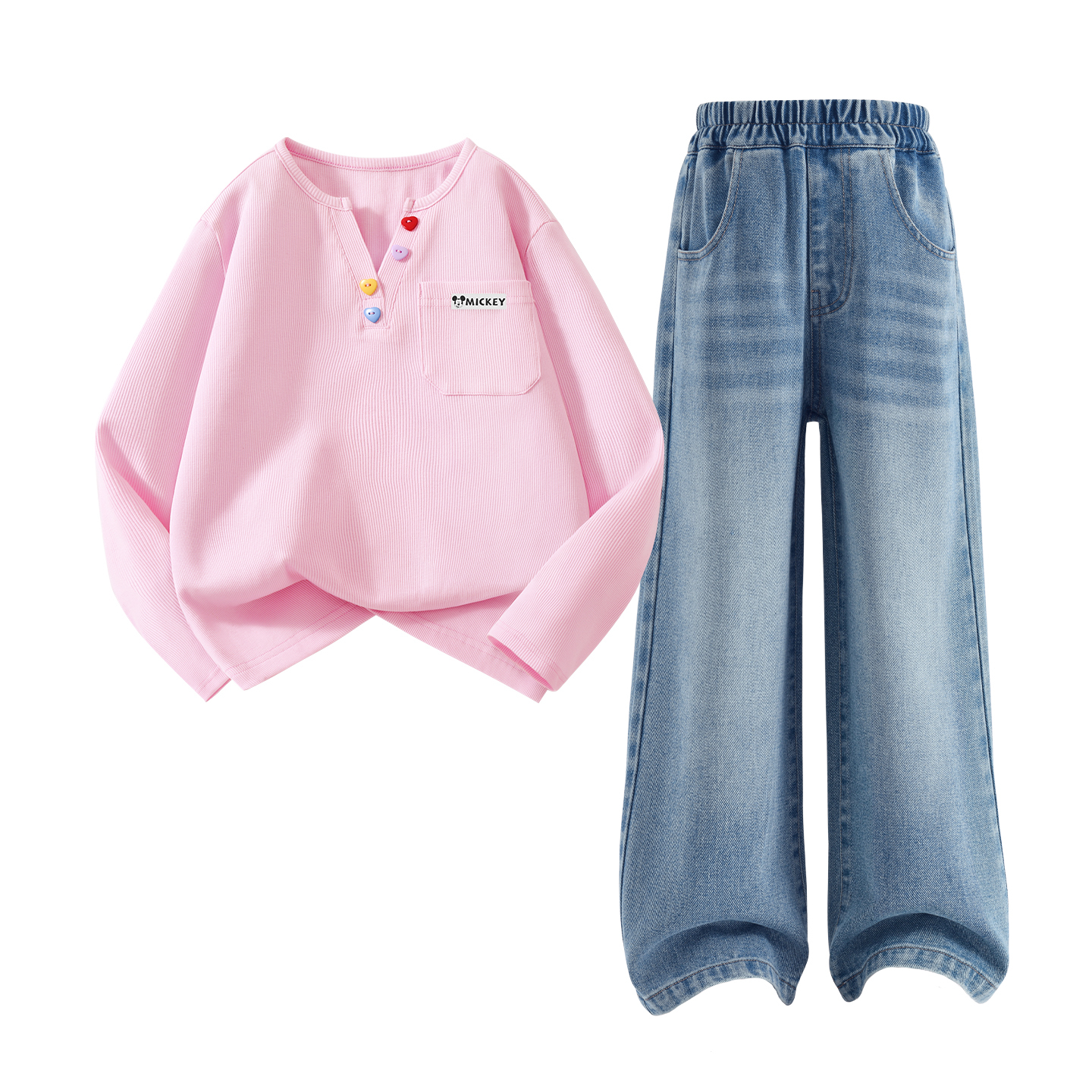 Детская повседневная спортивная одежда Disney, светло-голубой
Детская повседневная спортивная одежда Disney, светло-голубой