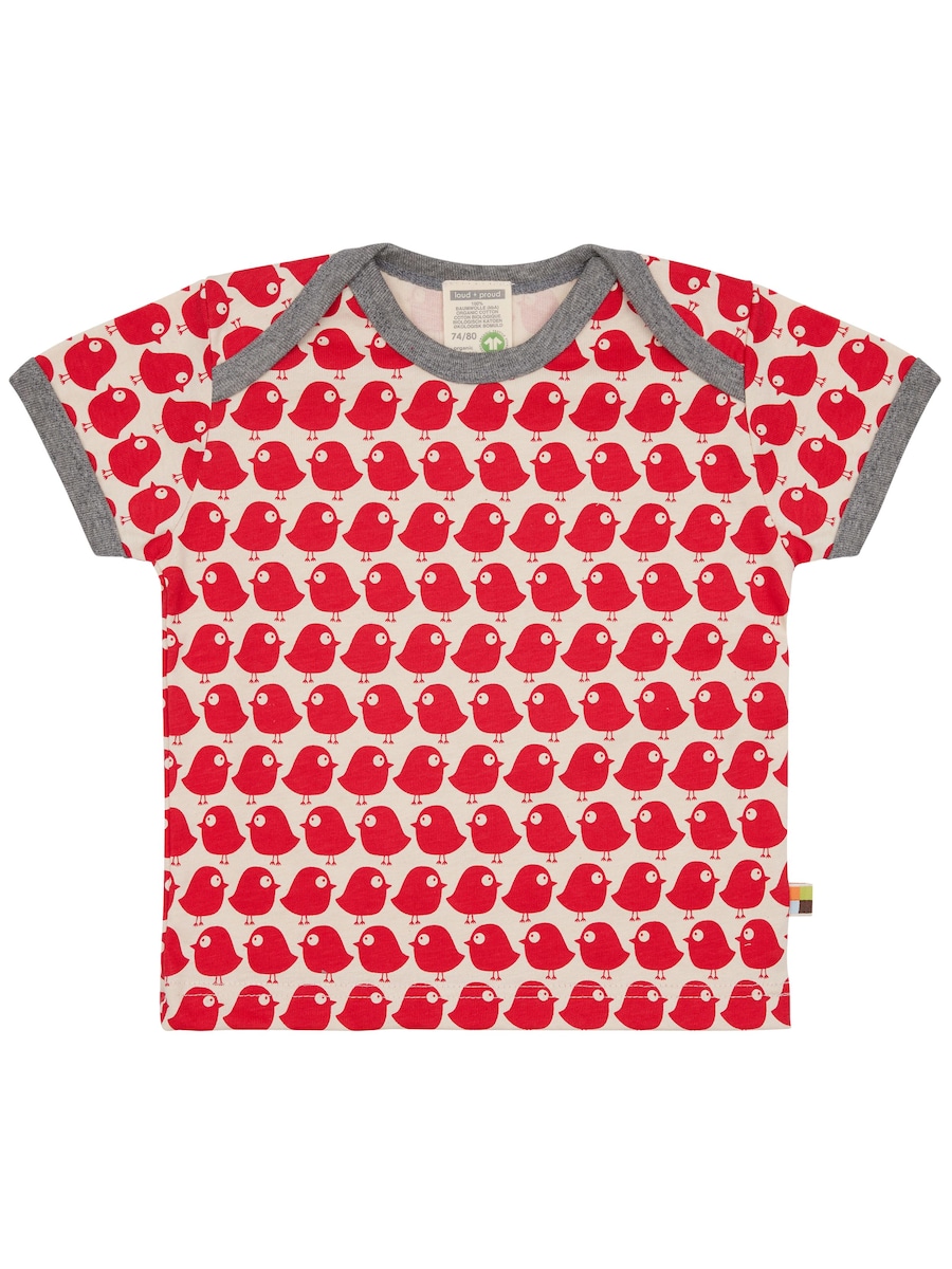 Рубашка loud + proud Vögel, ярко-красный
Рубашка loud + proud Vögel, ярко-красный