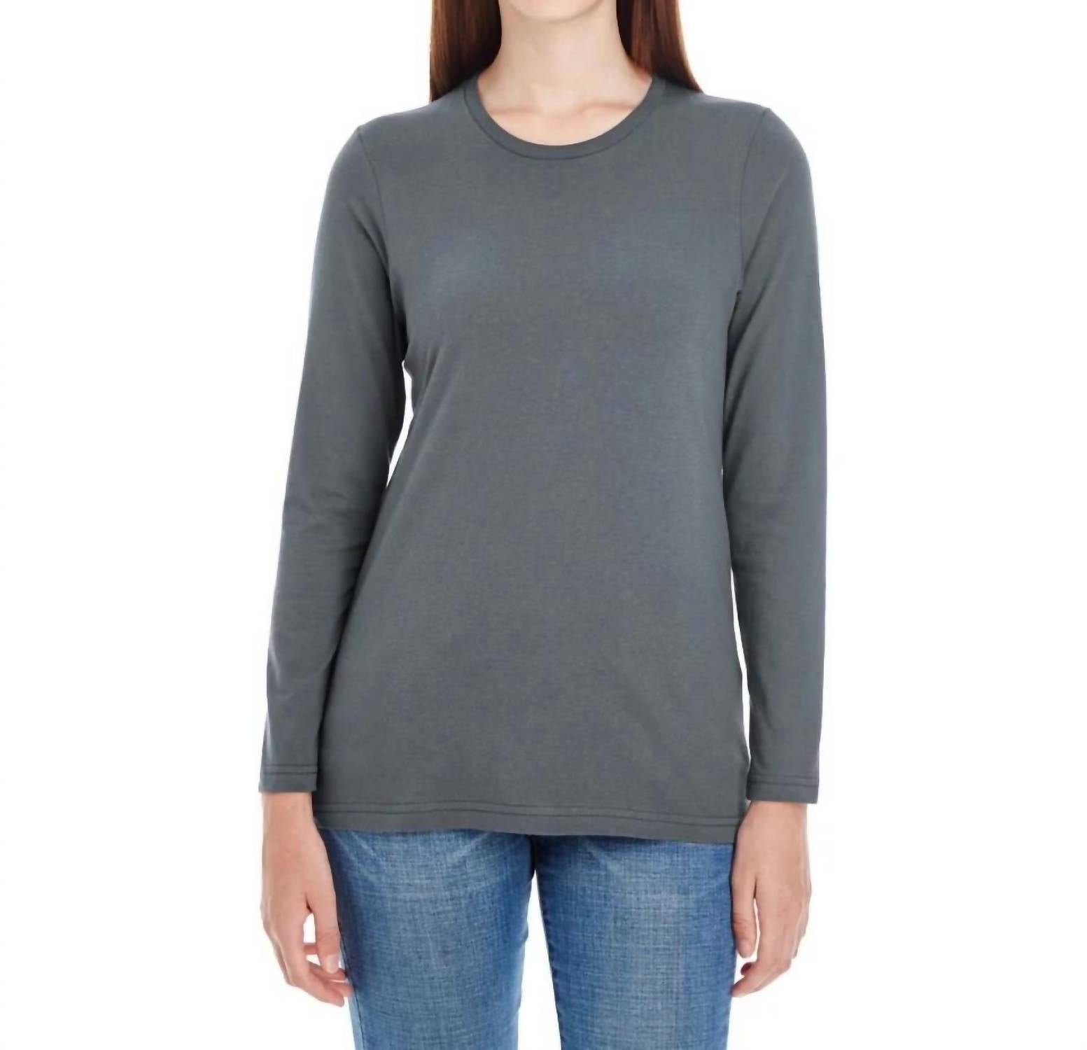 Женский классический топ с длинными рукавами цвета асфальта American Apparel, цвет asphalt
Женский классический топ с длинными рукавами цвета асфальта American Apparel, цвет asphalt