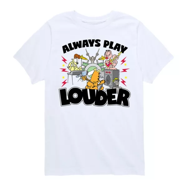 Футболка с надписью «Гарфилд всегда играет громче» для мальчиков 8-20 лет Licensed Character, белый
Футболка с надписью «Гарфилд всегда играет громче» для мальчиков 8-20 лет Licensed Character, белый
