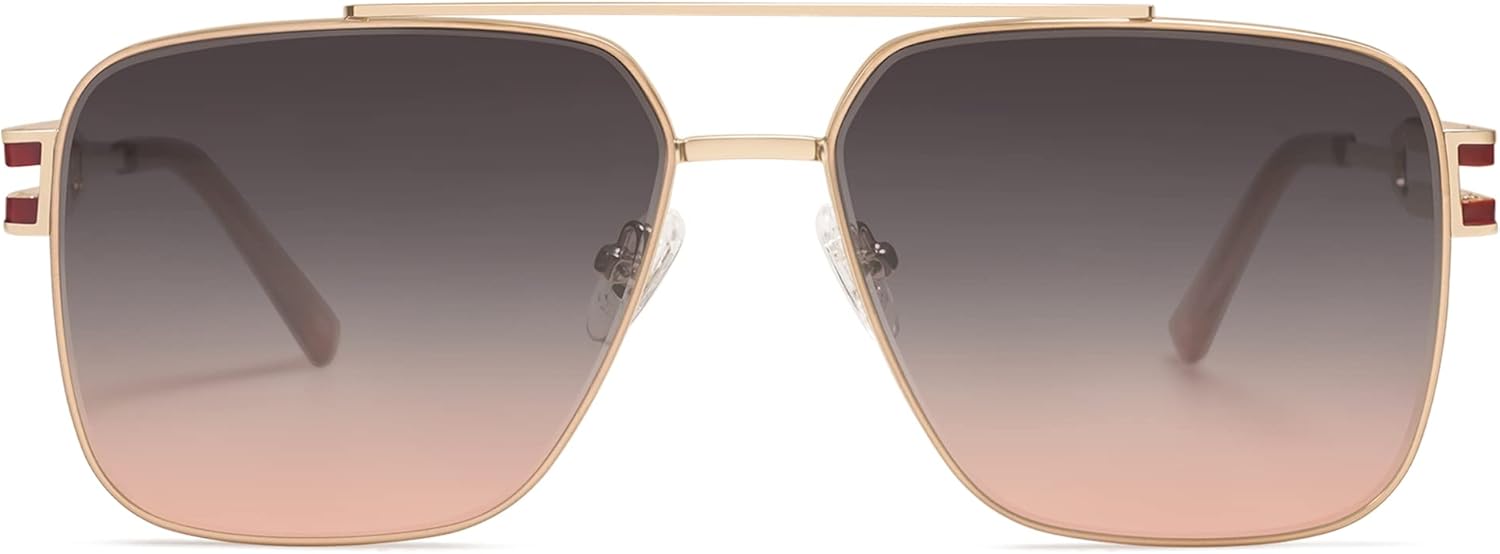 Солнцезащитные очки SOJOS в стиле ретро, большие квадратные, для женщин и мужчин, винтажные, с большой двойной перемычкой, металлическая оправа, унисекс, модель SJ1180, Gold/Grey&pink
Солнцезащитные очки SOJOS в стиле ретро, большие квадратные, для женщин и мужчин, винтажные, с большой двойной перемычкой, металлическая оправа, унисекс, модель SJ1180, Gold/Grey&pink
