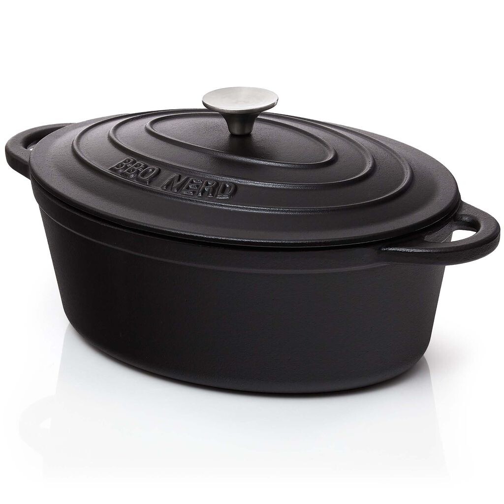 Жаровня BBQ-Nerd© (круглая) с крышкой 6,3 л из чугуна с эмалированным покрытием - жаровня, чугунная кастрюля - идеальна для медленного приготовления - энергосберегающая, теплосохраняющая кокотница, черный
Жаровня BBQ-Nerd© (круглая) с крышкой 6,3 л из чугуна с эмалированным покрытием - жаровня, чугунная кастрюля - идеальна для медленного приготовления - энергосберегающая, теплосохраняющая кокотница, черный