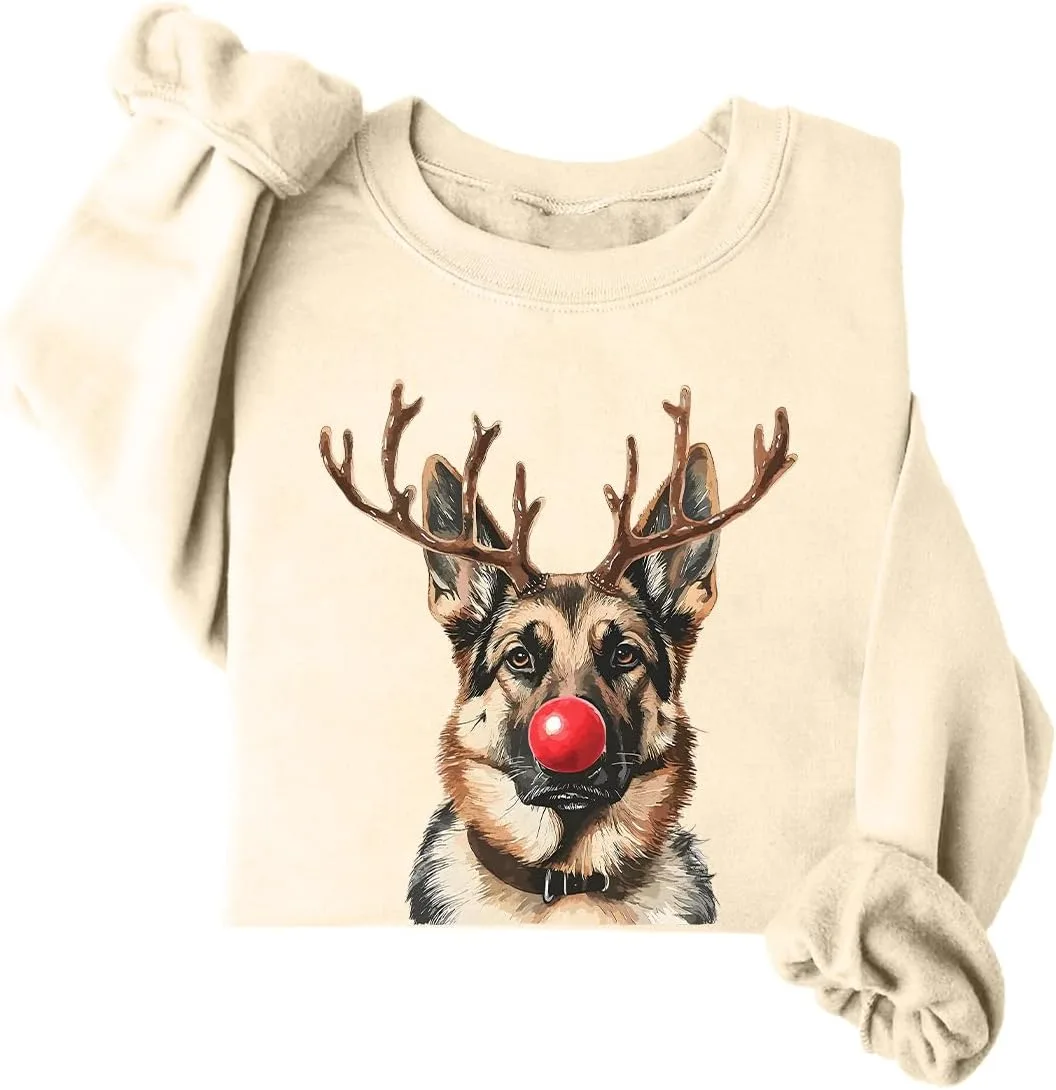 Свитшот с немецкой овчаркой на рождественскую тематику JIONOCY
Свитшот с немецкой овчаркой на рождественскую тематику JIONOCY