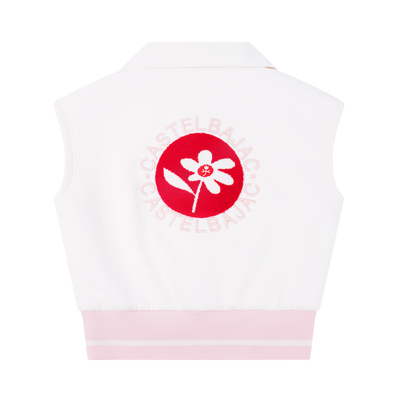 Жилет женский белый/розовый Castelbajac 
Жилет женский белый/розовый Castelbajac