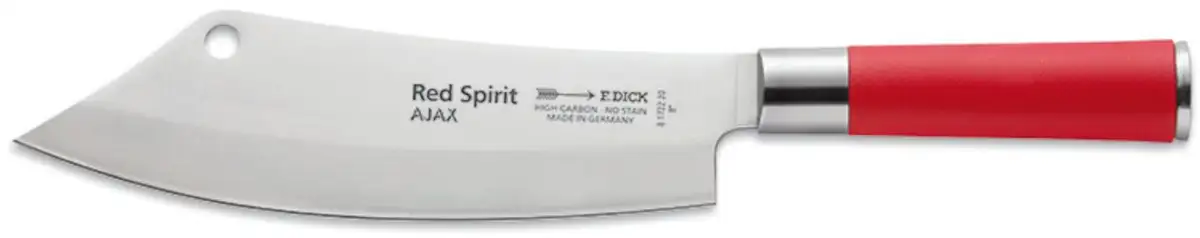 Поварской нож F. DICK "Red Spirit", (1 шт.), нож Ajax, 20 см Общая длина 33,7 см, Длина лезвия 20 см., цвет edelstahlfarben
Поварской нож F. DICK "Red Spirit", (1 шт.), нож Ajax, 20 см Общая длина 33,7 см, Длина лезвия 20 см., цвет edelstahlfarben