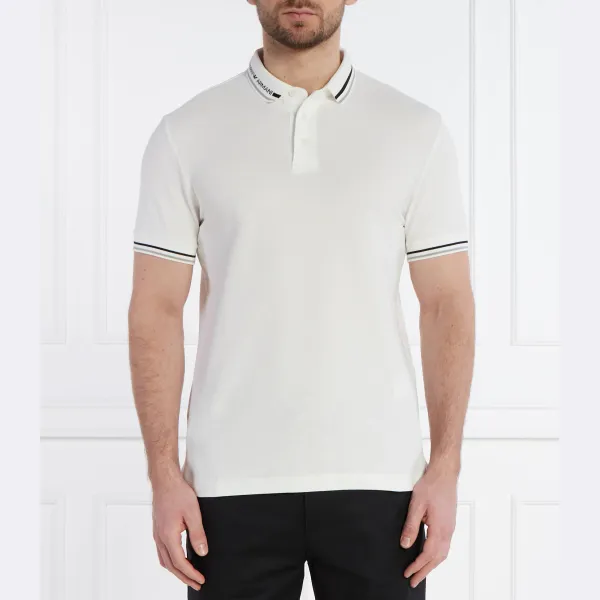 Рубашка поло стандартного кроя Emporio Armani, белый 
Рубашка поло стандартного кроя Emporio Armani, белый