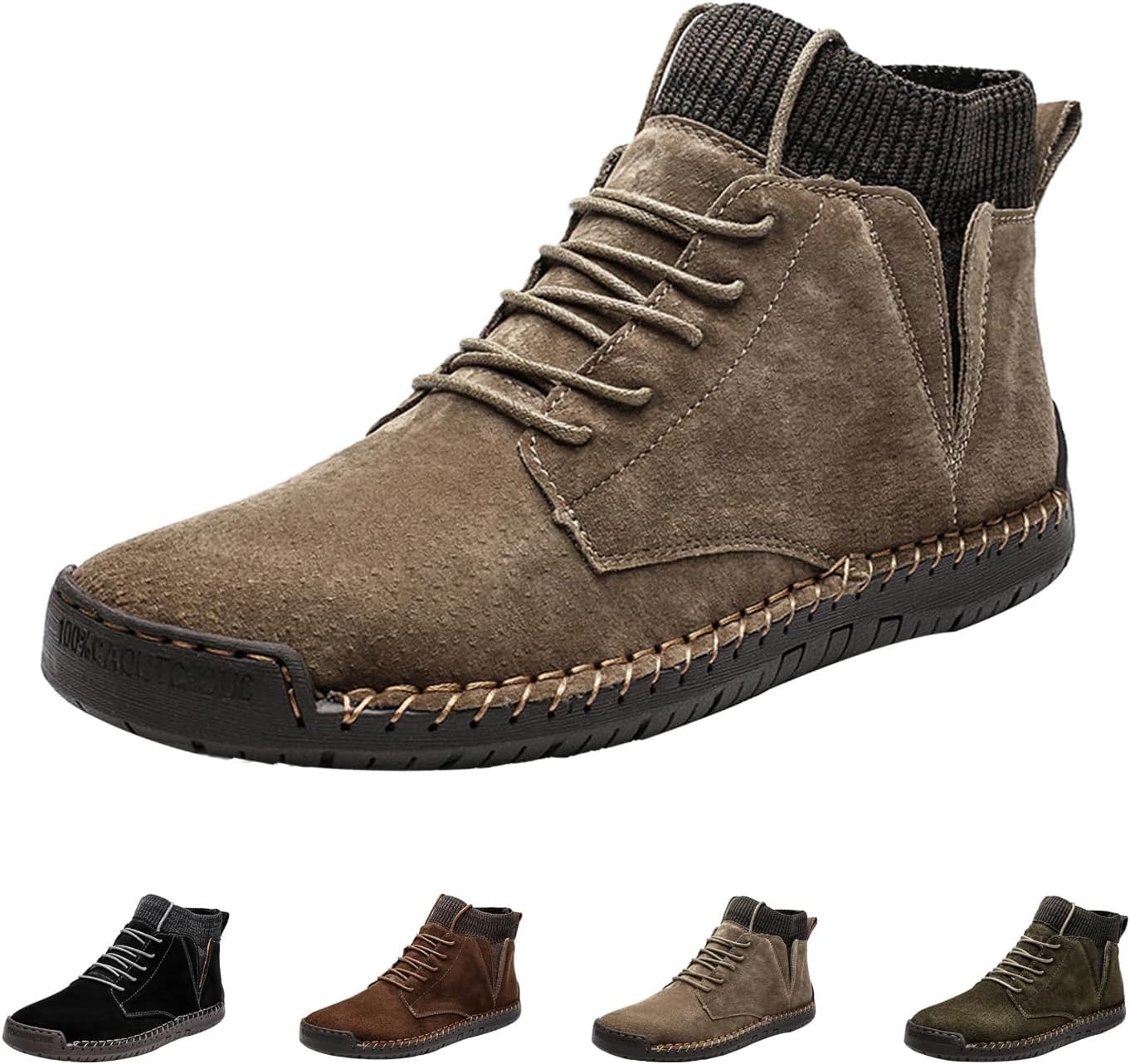 Мужские высокие ботинки AngryMonkey с эластичными носками, осенне-зимние винтажные вязаные замшевые сникеры с противоскользящей подошвой, серый
Мужские высокие ботинки AngryMonkey с эластичными носками, осенне-зимние винтажные вязаные замшевые сникеры с противоскользящей подошвой, серый