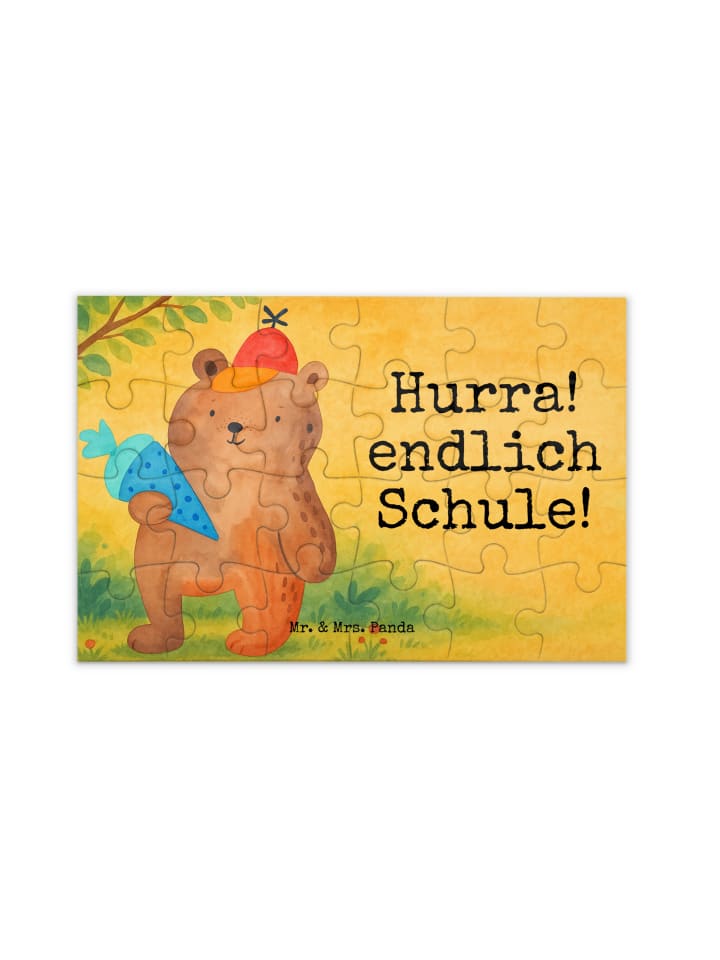 Mr. & Mrs. Panda Дизайн школьного конуса в виде медведя-пазла с надписью белым цветом
Mr. & Mrs. Panda Дизайн школьного конуса в виде медведя-пазла с надписью белым цветом