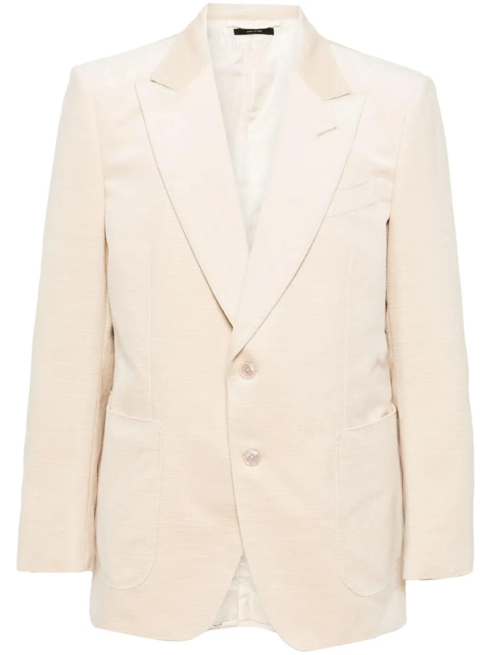 Однобортный пиджак TOM FORD, нейтральный
Однобортный пиджак TOM FORD, нейтральный
