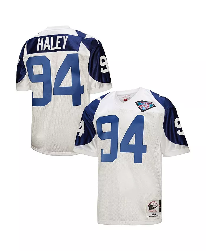 Мужская футболка Charles Haley White Dallas Cowboys 1994 Authentic Throwback Retired Player Jersey Mitchell & Ness
Мужская футболка Charles Haley White Dallas Cowboys 1994 Authentic Throwback Retired Player Jersey Mitchell & Ness