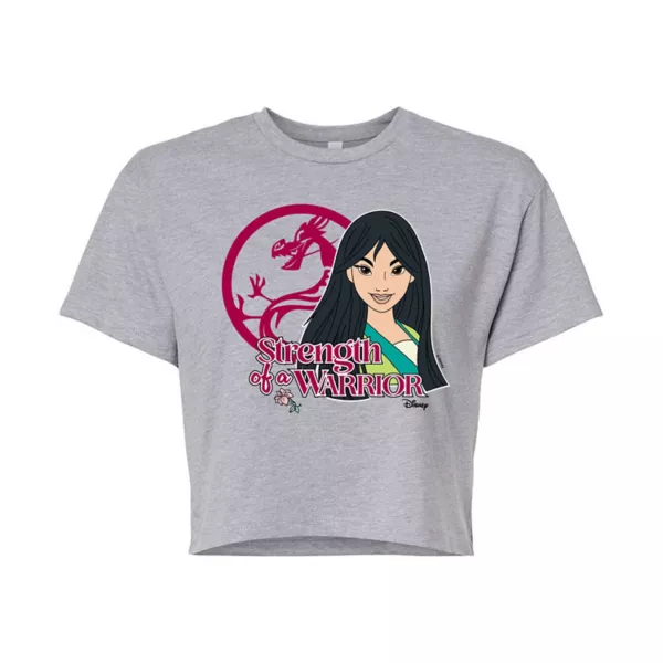 Укороченная футболка «Сила воина» принцессы Мулан-младшей Disney, серый
Укороченная футболка «Сила воина» принцессы Мулан-младшей Disney, серый