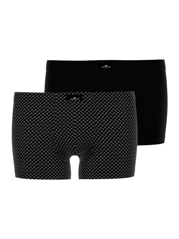 Götzburg Боксеры, комплект из 2 штук, с эластичной резинкой, в черно-темную клетку
Götzburg Боксеры, комплект из 2 штук, с эластичной резинкой, в черно-темную клетку