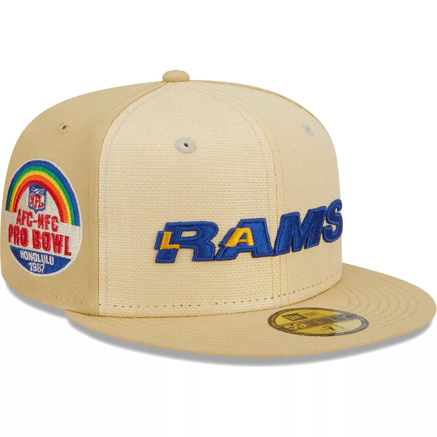 Мужская приталенная шляпа New Era Khaki Los Angeles Rams из рафии спереди 59FIFTY
Мужская приталенная шляпа New Era Khaki Los Angeles Rams из рафии спереди 59FIFTY