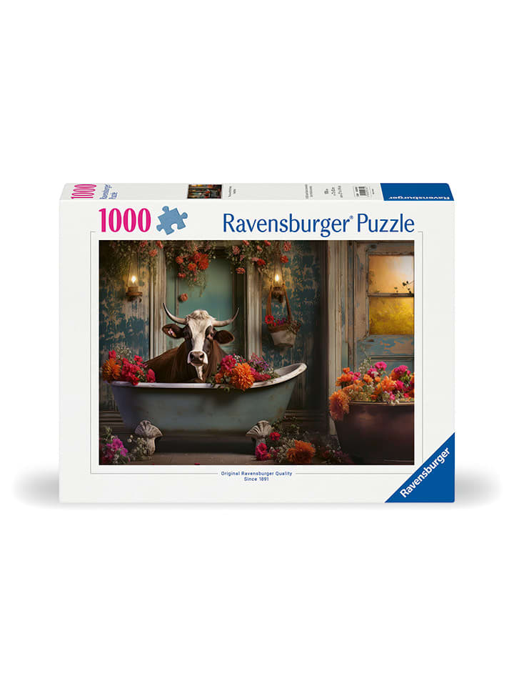 Пазл из 1000 деталей «Корова в ванне» - для детей от 14 лет и старше
Пазл из 1000 деталей «Корова в ванне» - для детей от 14 лет и старше