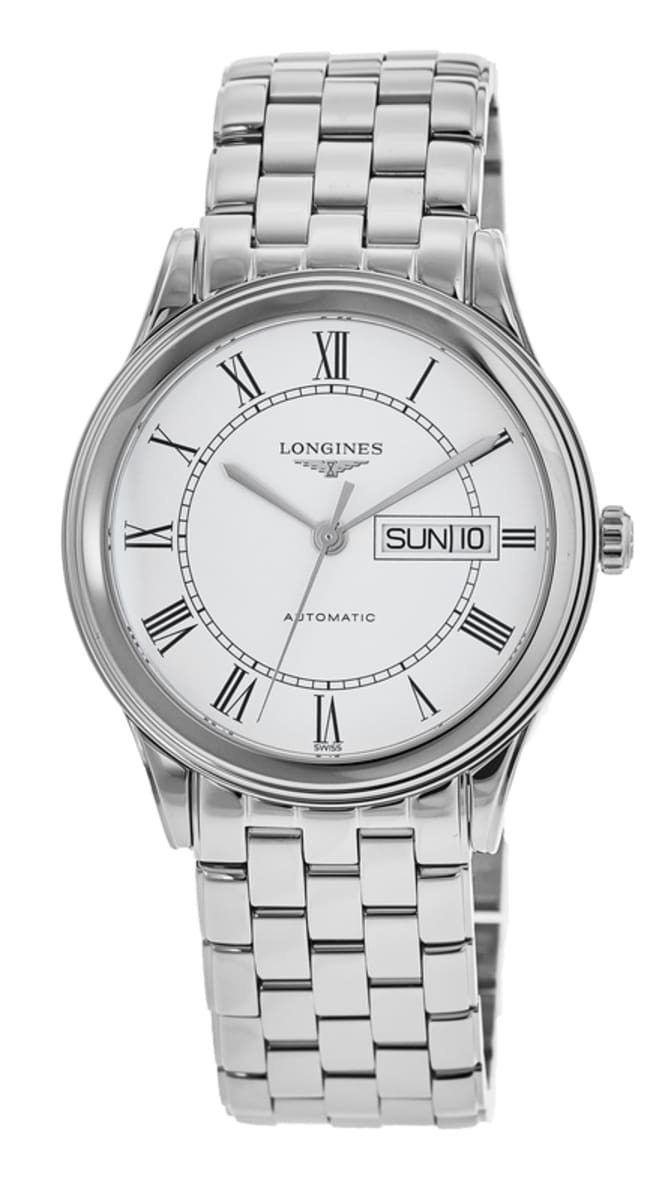 Longines Флагманские автоматические мужские часы с белым циферблатом из стали L4.899.4.21.6
Longines Флагманские автоматические мужские часы с белым циферблатом из стали L4.899.4.21.6