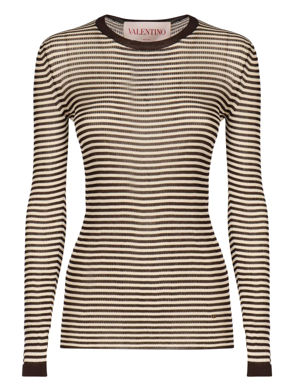 Полосатая футболка с длинными рукавами VALENTINO GARAVANI, коричневый
Полосатая футболка с длинными рукавами VALENTINO GARAVANI, коричневый