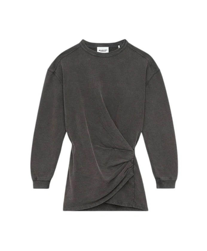 Платье-Толстовка из драпированного хлопка Marant Ãtoile, черный
Платье-Толстовка из драпированного хлопка Marant Ãtoile, черный