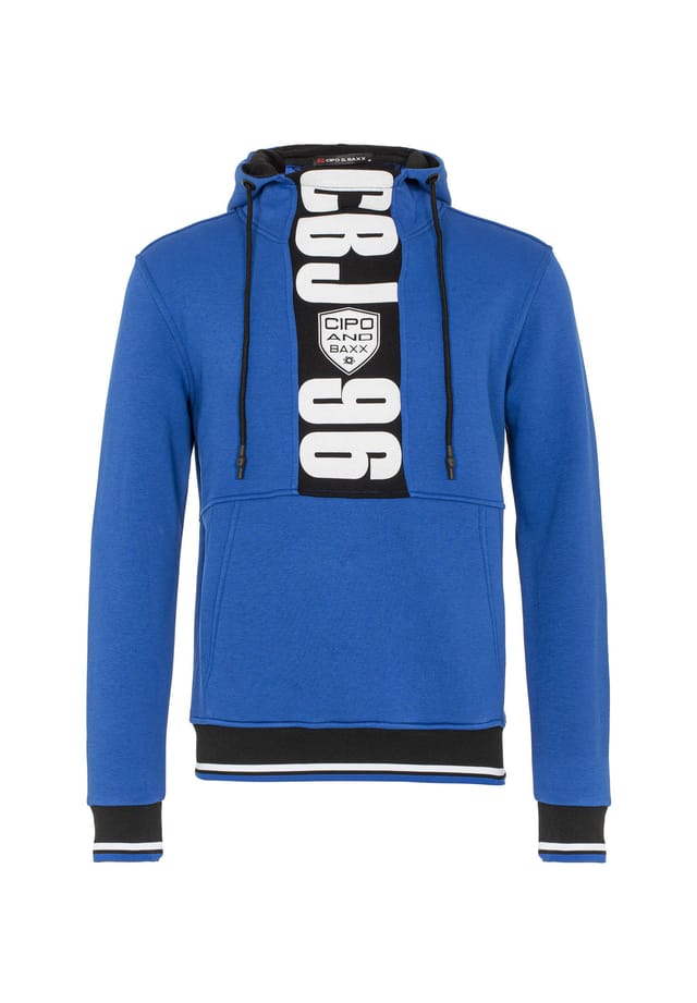 Толстовка с капюшоном и великолепными фирменными принтами Cipo & Baxx, синий
Толстовка с капюшоном и великолепными фирменными принтами Cipo & Baxx, синий