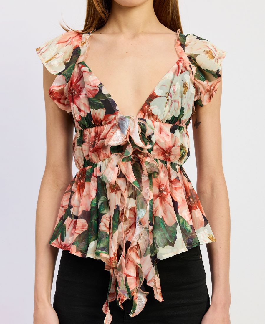 Женская блузка Clarabell без рукавов с V-образным вырезом En Saison, Black Red Olive
Женская блузка Clarabell без рукавов с V-образным вырезом En Saison, Black Red Olive