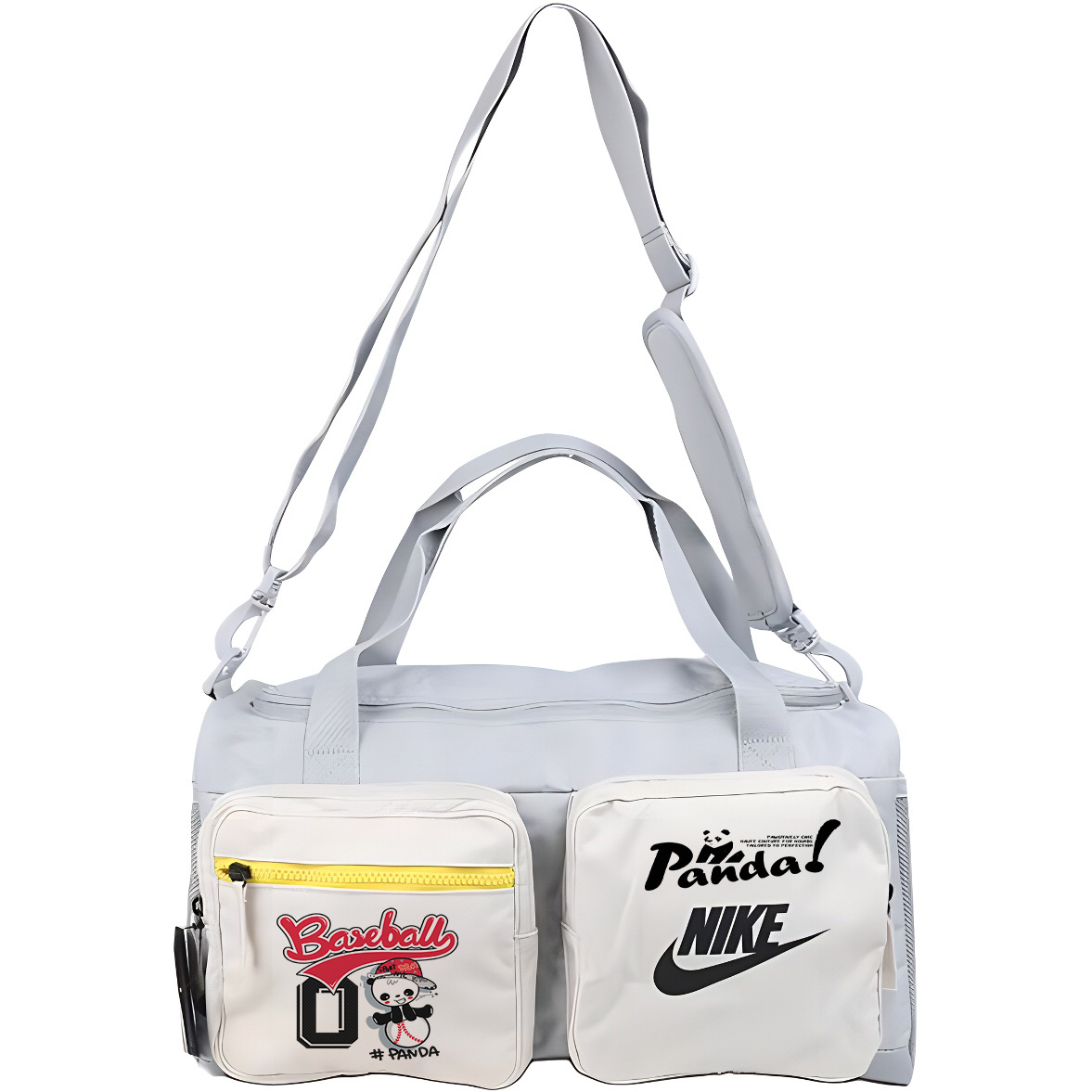 Nike Тканевая дорожная сумка унисекс светло-дымчато-серый, Baseball Panda
Nike Тканевая дорожная сумка унисекс светло-дымчато-серый, Baseball Panda