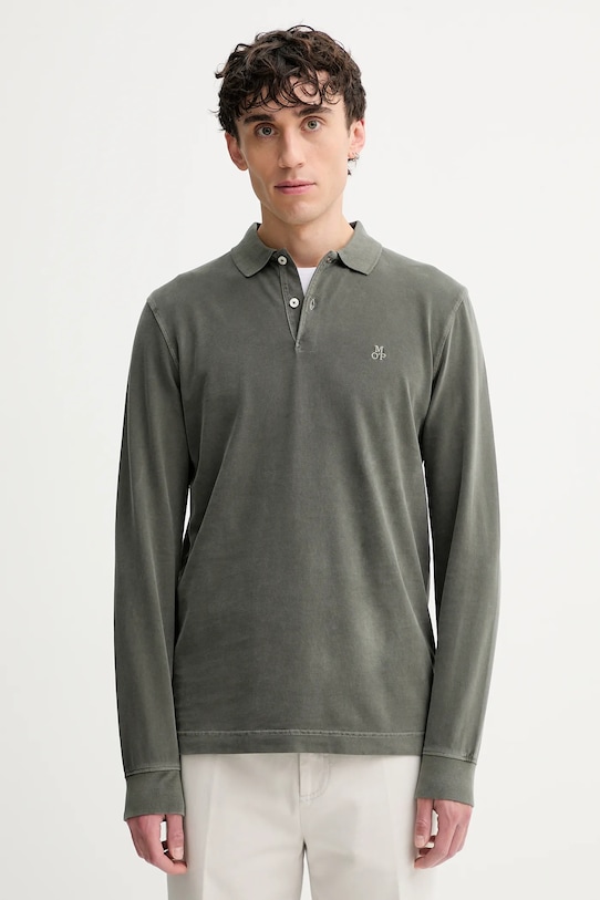 Хлопковый лонгслив Marc O'Polo, зеленый
Хлопковый лонгслив Marc O'Polo, зеленый
