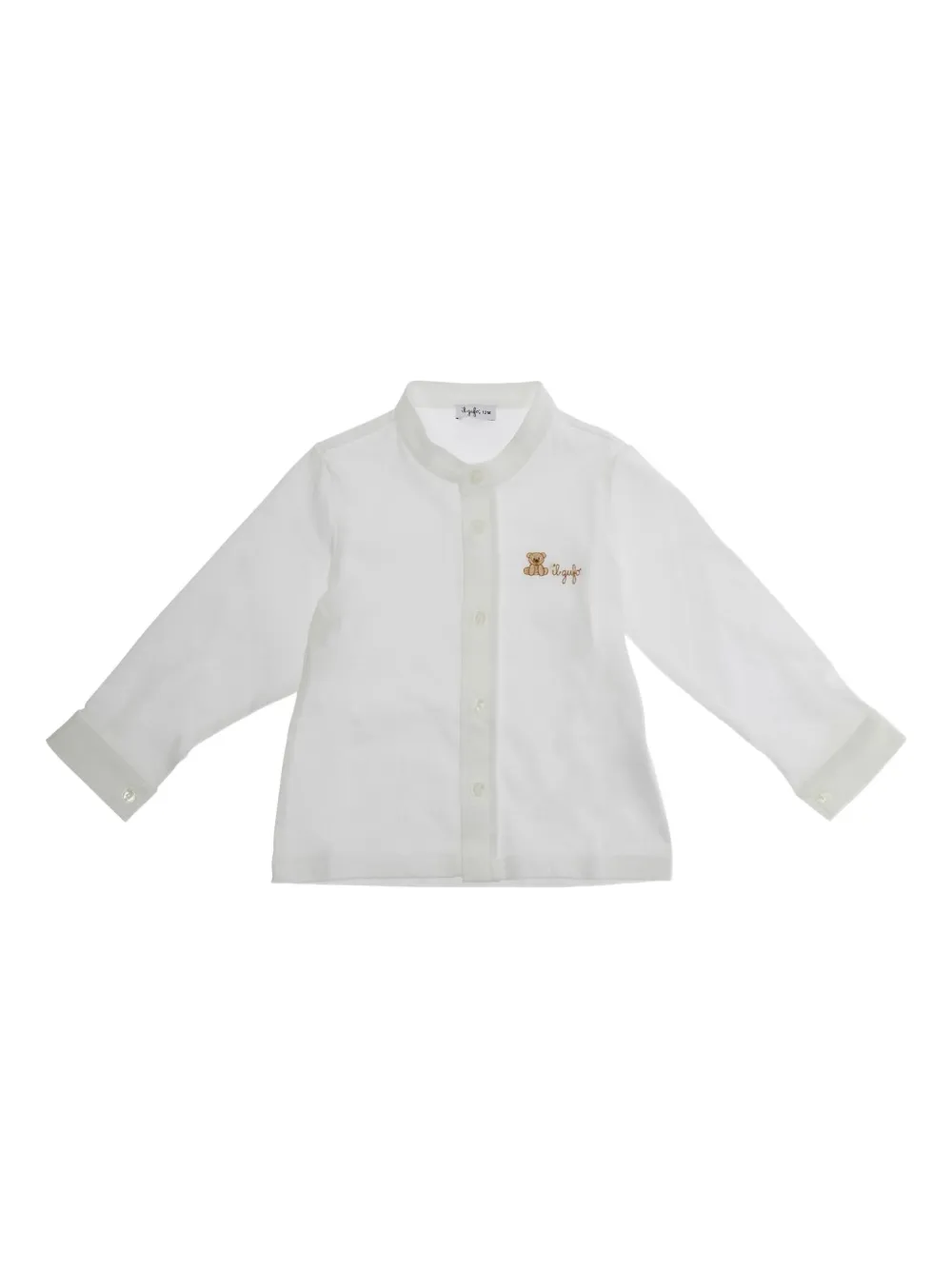 Рубашка с длинными рукавами и вышитым медведем Il Gufo, белый
Рубашка с длинными рукавами и вышитым медведем Il Gufo, белый