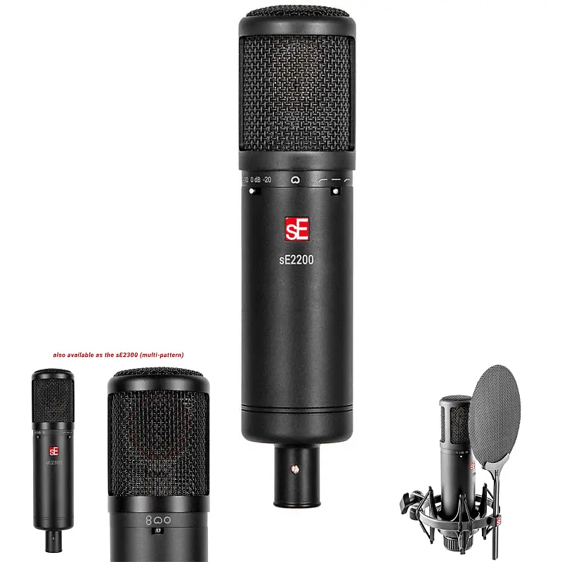 Студийный конденсаторный микрофон sE Electronics sE2200 Large Diaphragm Cardioid Condenser Microphone
Студийный конденсаторный микрофон sE Electronics sE2200 Large Diaphragm Cardioid Condenser Microphone