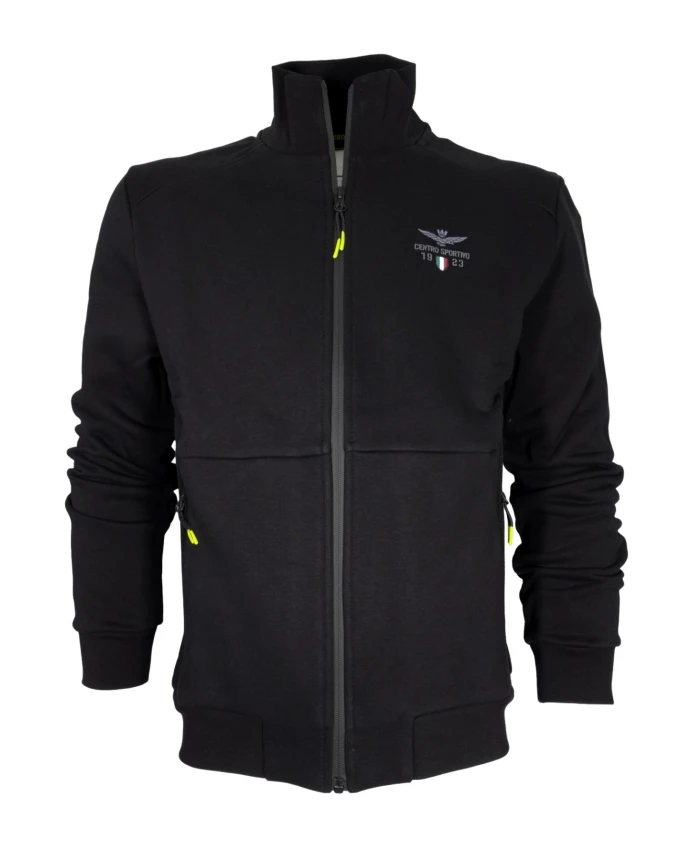 Спортивный хлопковый свитер на молнии fe1944 Aeronautica Militare, черный
Спортивный хлопковый свитер на молнии fe1944 Aeronautica Militare, черный