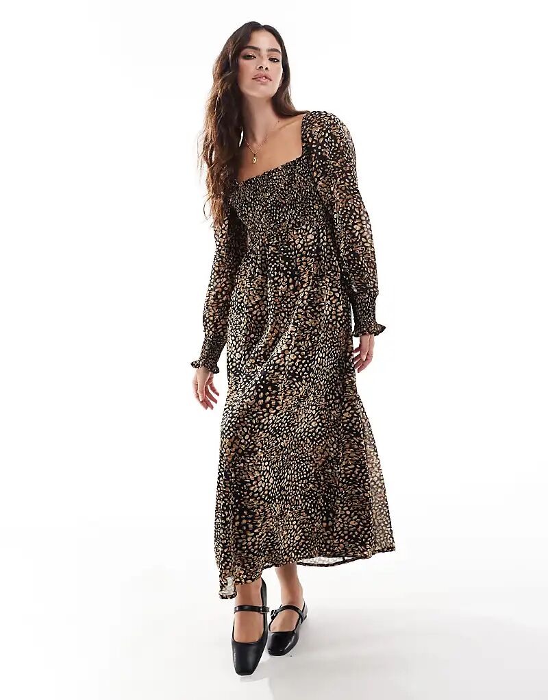 Платье мидакси с длинными рукавами и сборками в горошек с принтом Wednesday's Girl
Платье мидакси с длинными рукавами и сборками в горошек с принтом Wednesday's Girl