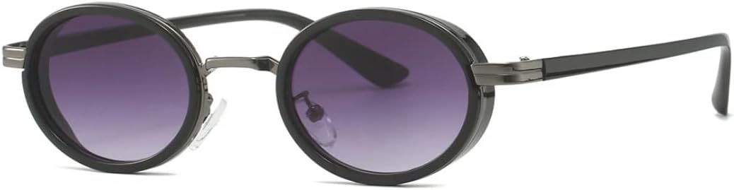 Солнцезащитные очки с защитой UV400 | Маленькие овальные, в стиле панк, градиентная расцветка | для женщин и мужчин, для занятий спортом на открытом воздухе и путешествий DSVIGF, Black Gun Grey
Солнцезащитные очки с защитой UV400 | Маленькие овальные, в стиле панк, градиентная расцветка | для женщин и мужчин, для занятий спортом на открытом воздухе и путешествий DSVIGF, Black Gun Grey